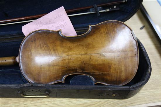 A 19th century violin